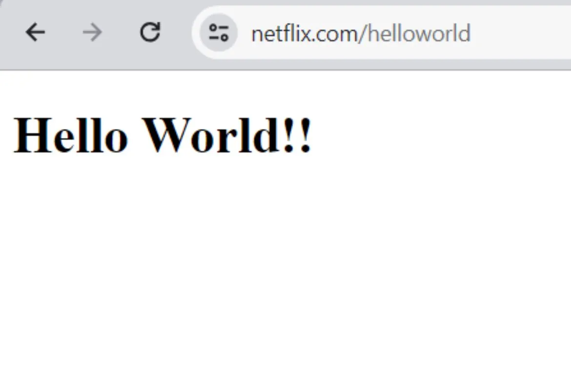 "Hello World" in Netflix&#x27;s production